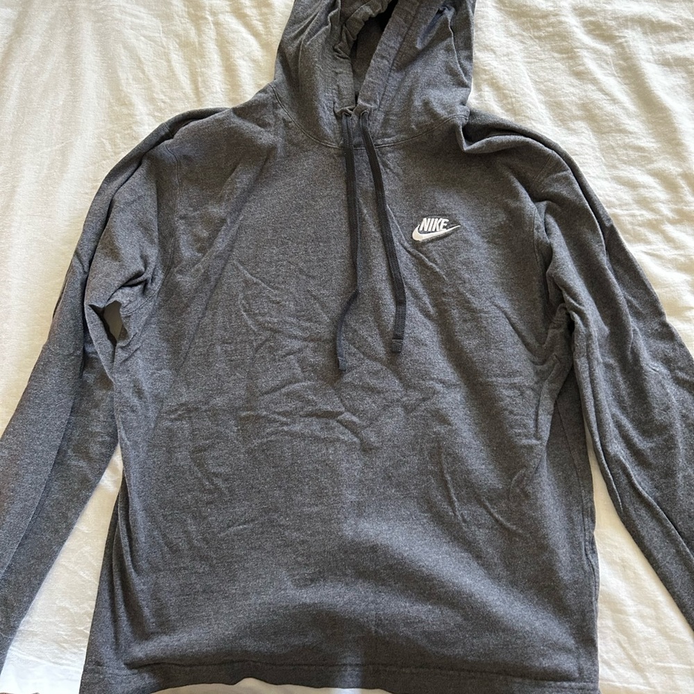 Grey Nike Thin Hoodie